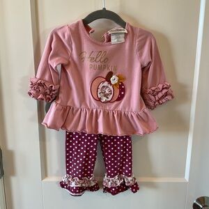 Rare Editions Pink and Burgundy Pumpkin Set